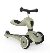 Scoot & Ride Potkulauta/Potkupyörä Highwaykick 1 Olive/Oliivinvihreä