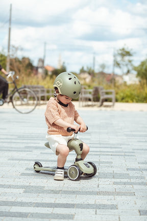 Scoot & Ride Potkulauta/Potkupyörä Highwaykick 1 Olive/Oliivinvihreä