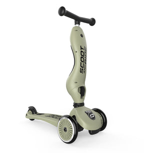Scoot & Ride Potkulauta/Potkupyörä Highwaykick 1 Olive/Oliivinvihreä