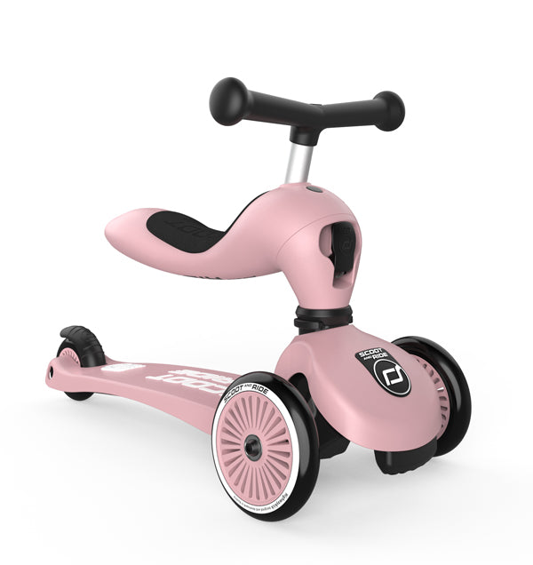 Scoot & Ride Potkulauta/Potkupyörä Highwaykick 1 Rose/Vaaleanpunainen