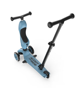 Scoot & Ride Push & Go Potkulauta/Potkupyörä Highwaykick 1 Steel/Vaaleansininen