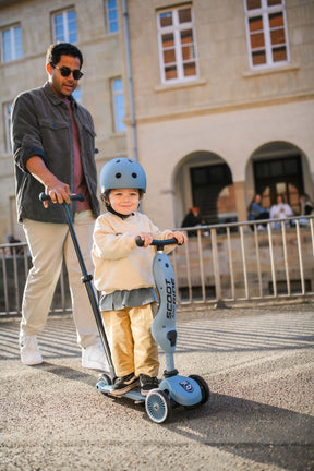 Scoot & Ride Push & Go Potkulauta/Potkupyörä Highwaykick 1 Steel/Vaaleansininen