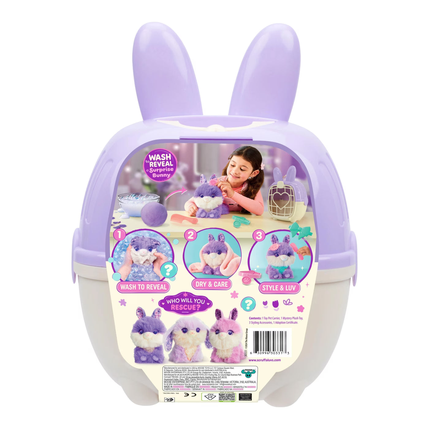 Scruff-a-Luvs Pelastettava Lemmikki Pupu