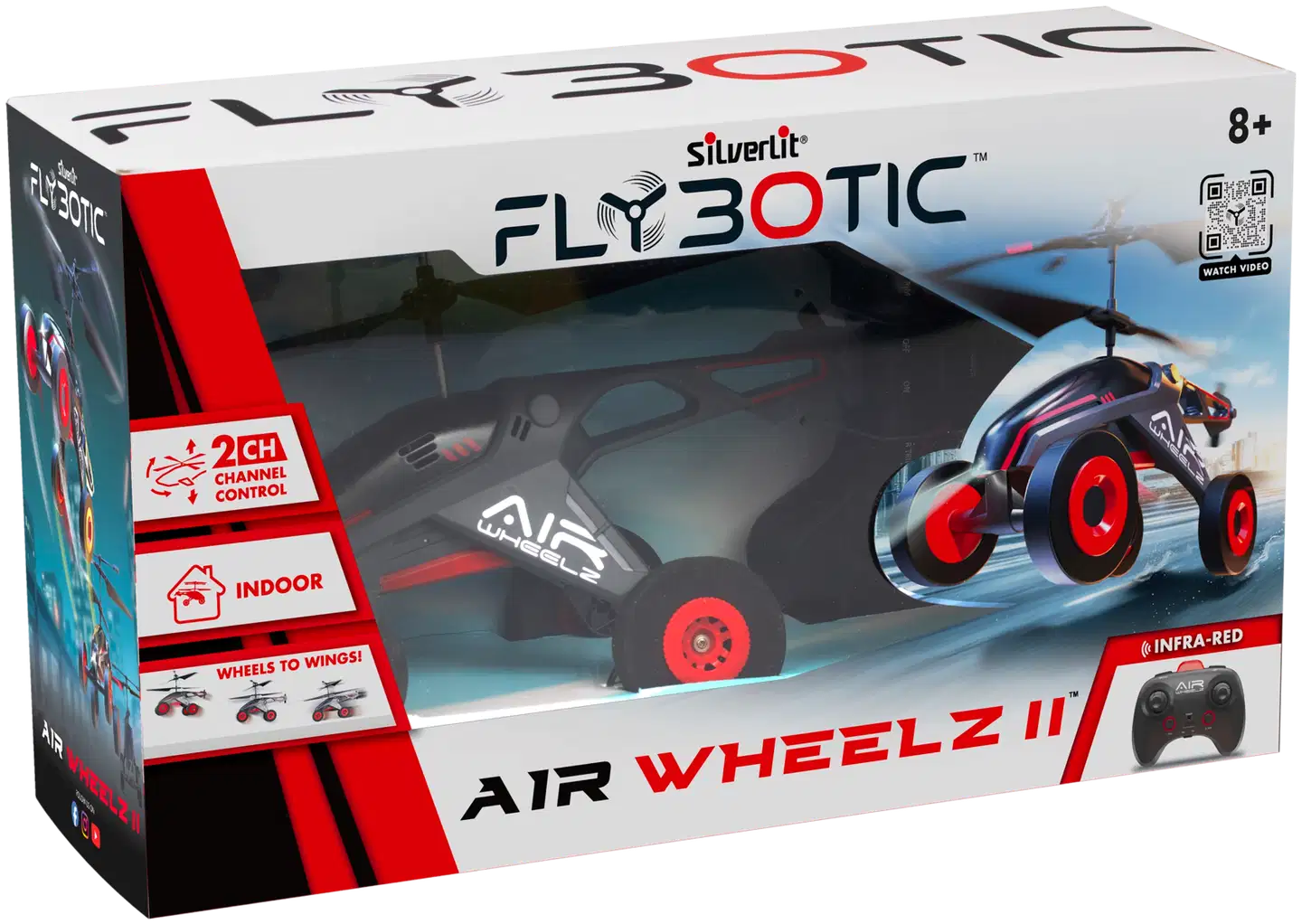 Silverlit Flybotic Air Wheelz II Radio-Ohjattava Auto sekä Helikopteri 