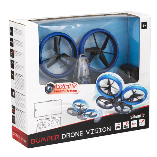 Silverlit Flybotic Bumper Drone Vision Ohjattava Drone