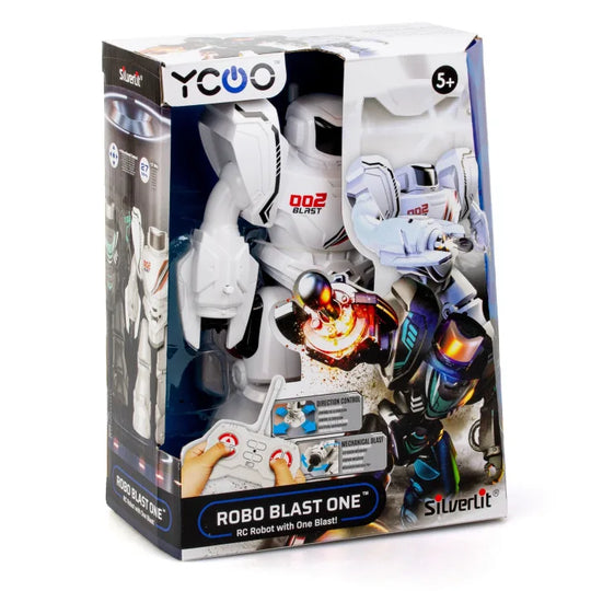 Silverlit YCOO Robo Blast One Mini Kauko-Ohjattava Robotti Valkoinen
