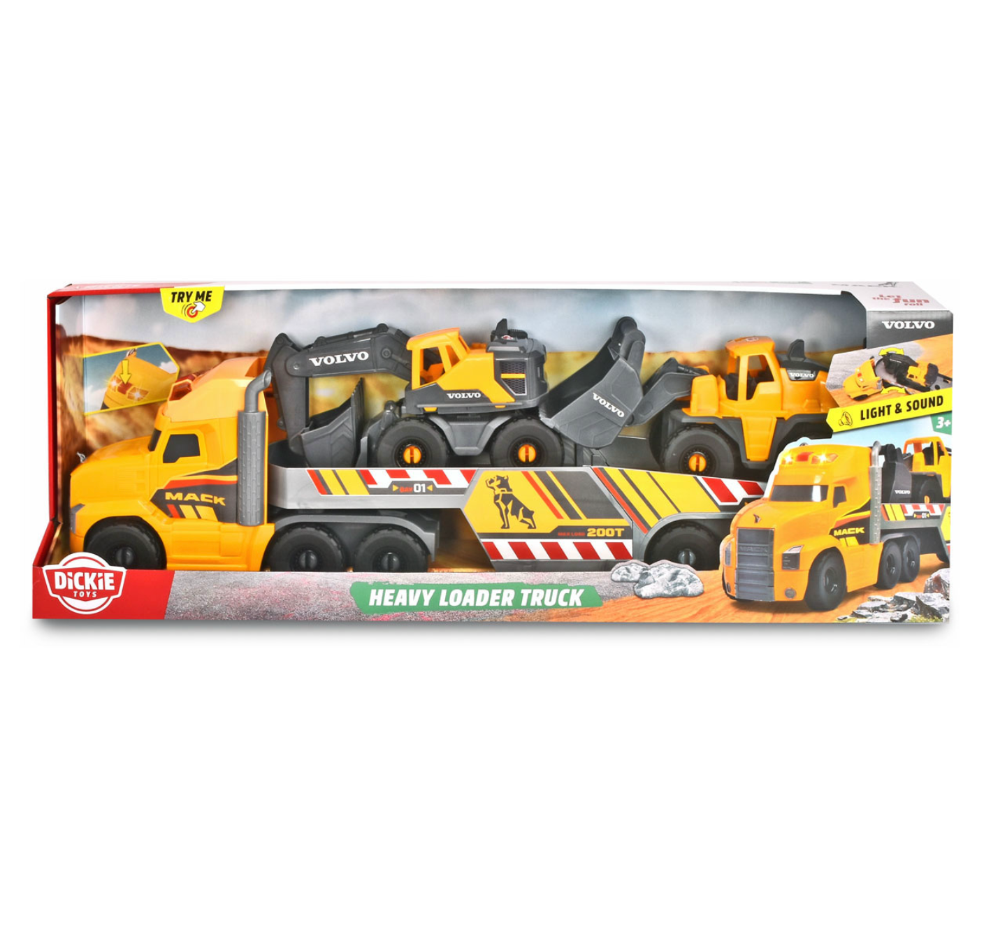 Simba Dickie Volvo Kuljetusrekka Valoilla ja Äänillä