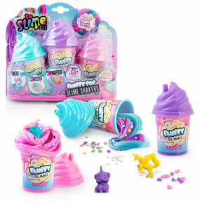 So Slime Slime Shaker Fluffy Tee Lima 3 Pack