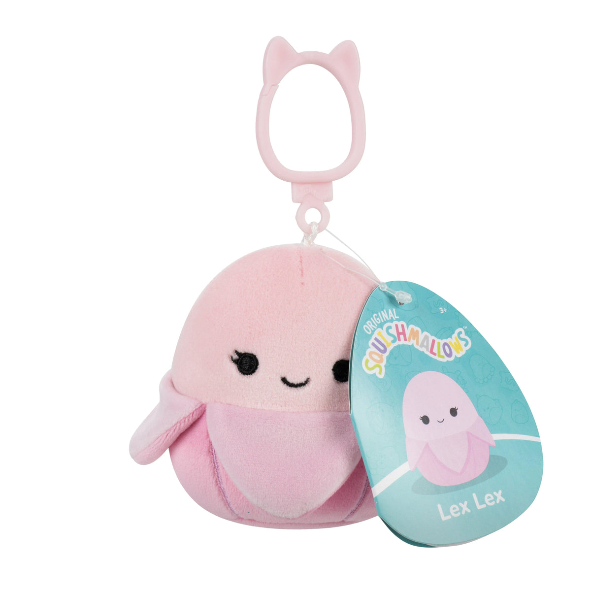 Squishmallows Clip on 9cm Lex Lex Reppumaskotti
