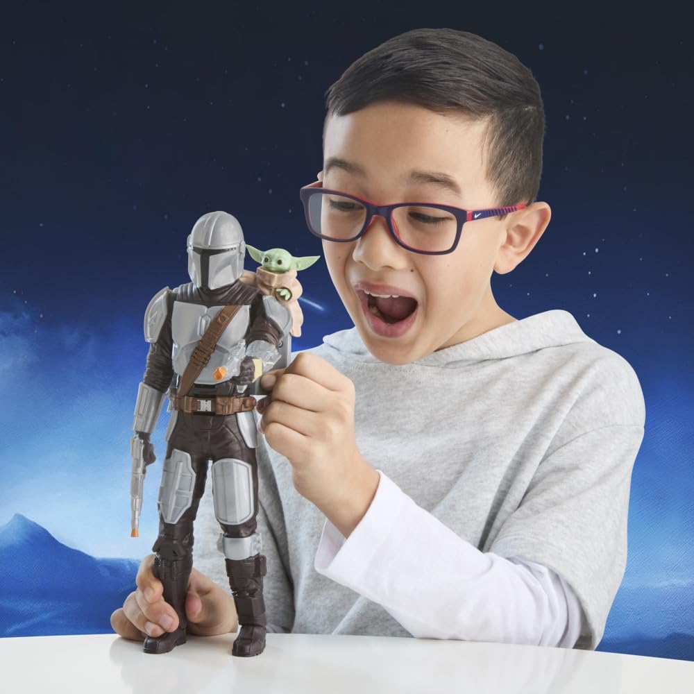 Star Wars Mandalorian Hahmo & Grogu 28 cm Äänellä