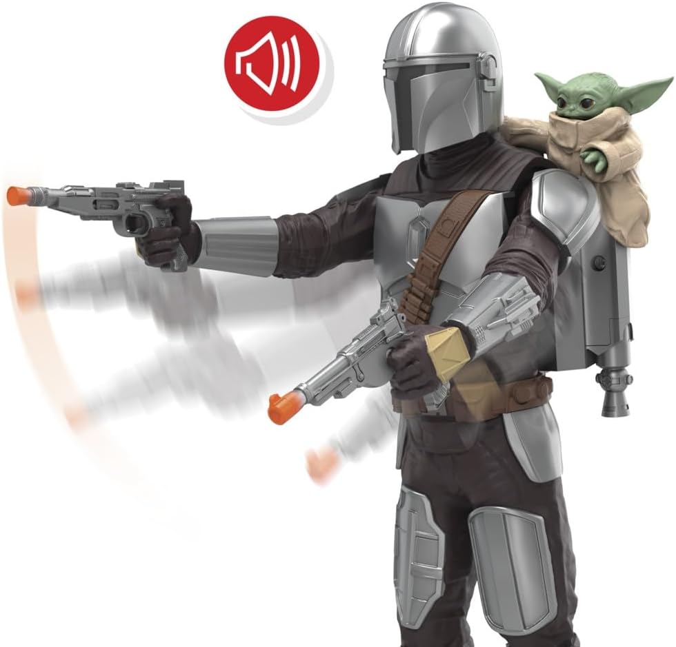 Star Wars Mandalorian Hahmo & Grogu 28 cm Äänellä