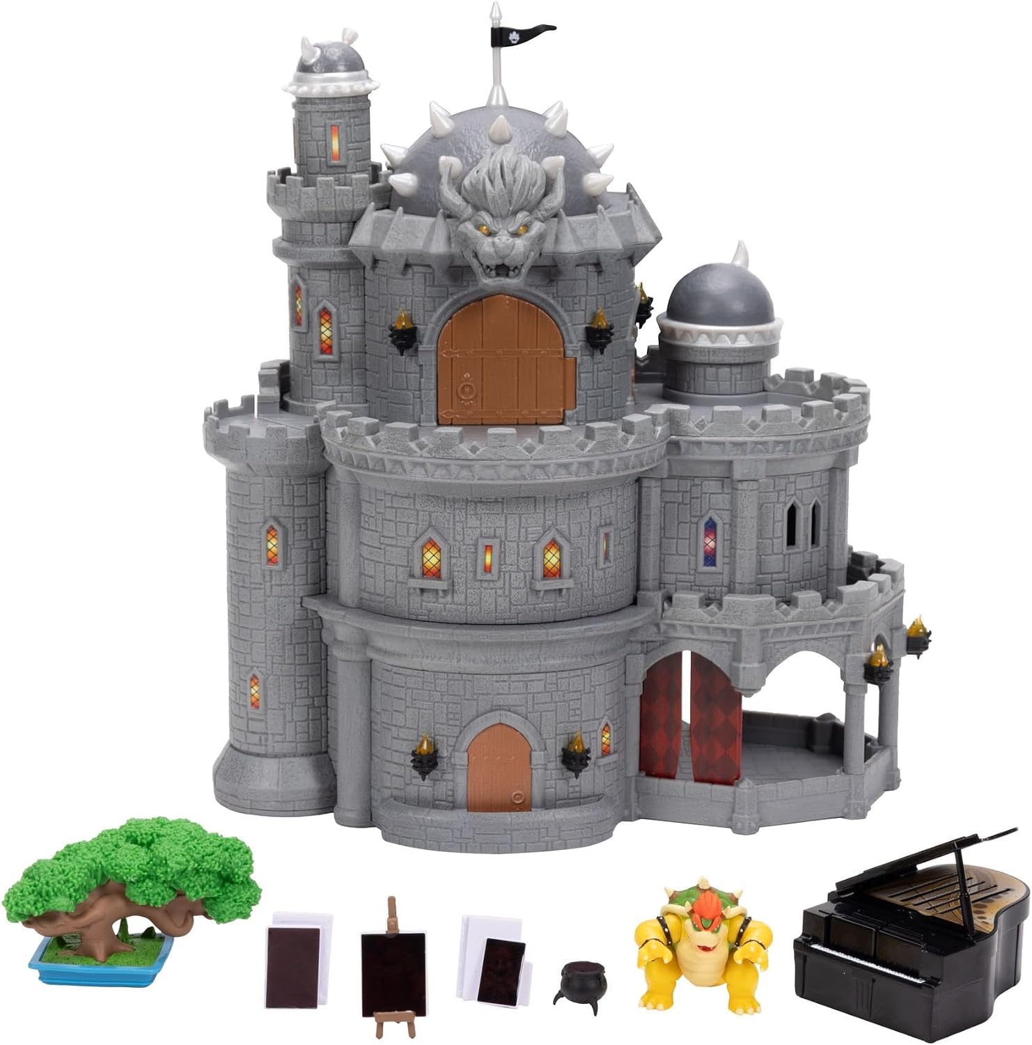 Super Mario Galaxy Movie Deluxe Bowser Castle Bowserin Linna Leikkisetti