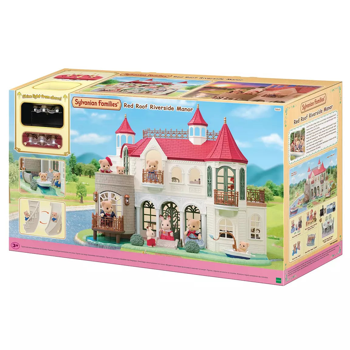 Sylvanian Families 5865 Red Roof Riverside Manor Kartano 