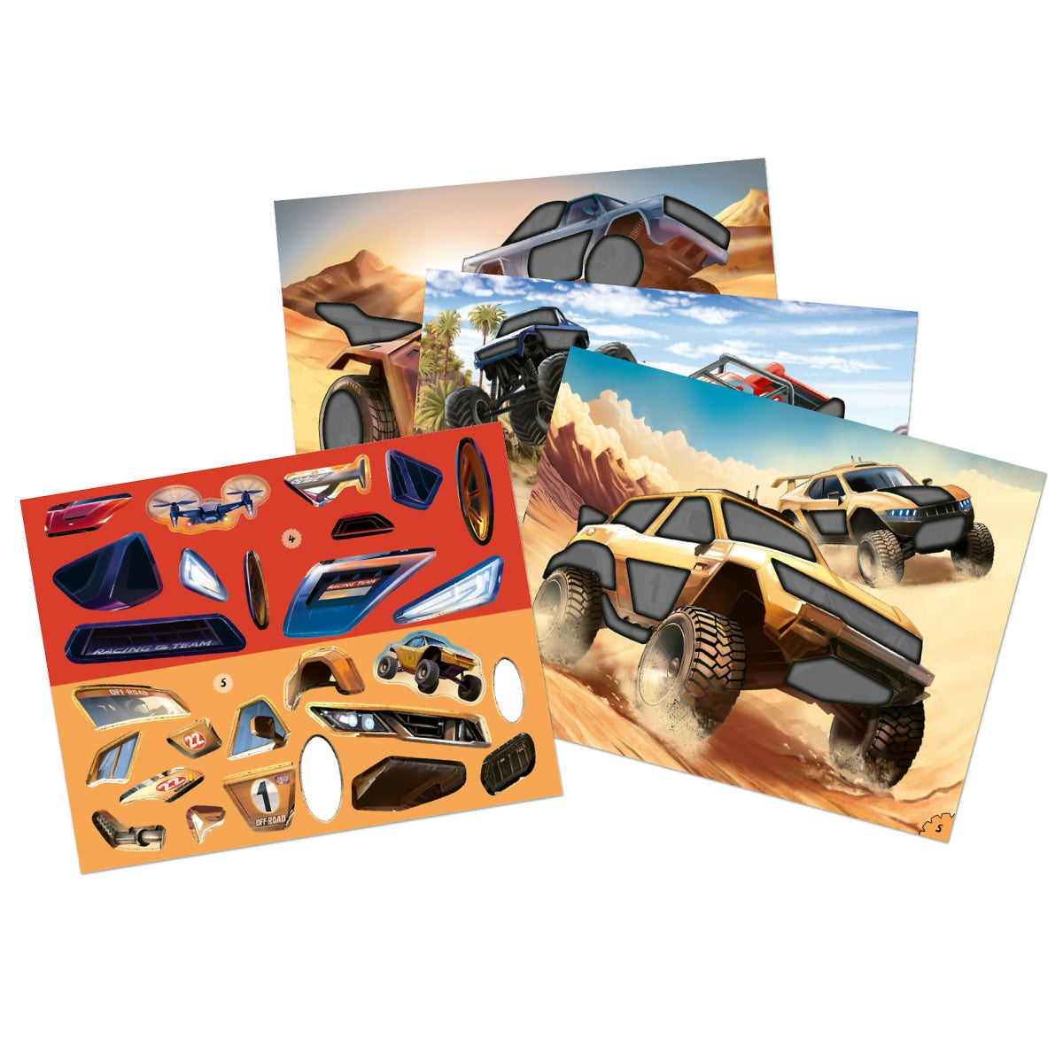 TOPModel Action World Monster Car Sticker Fun -Tarrakirja