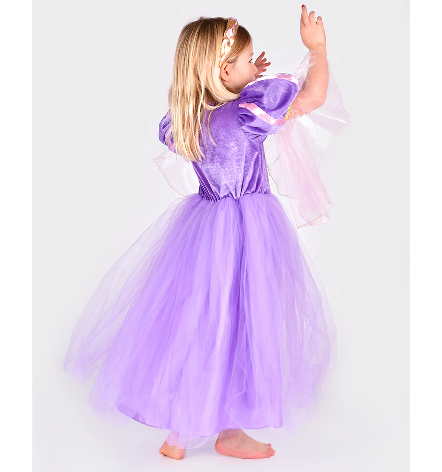 Tähkäpää Prinsessamekko sekä Letti 110-116 cm 4-6 Vuotiaille