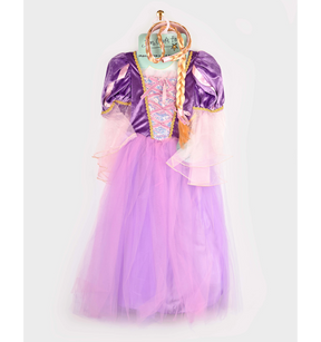Tähkäpää Prinsessamekko sekä Letti 110-116 cm 4-6 Vuotiaille