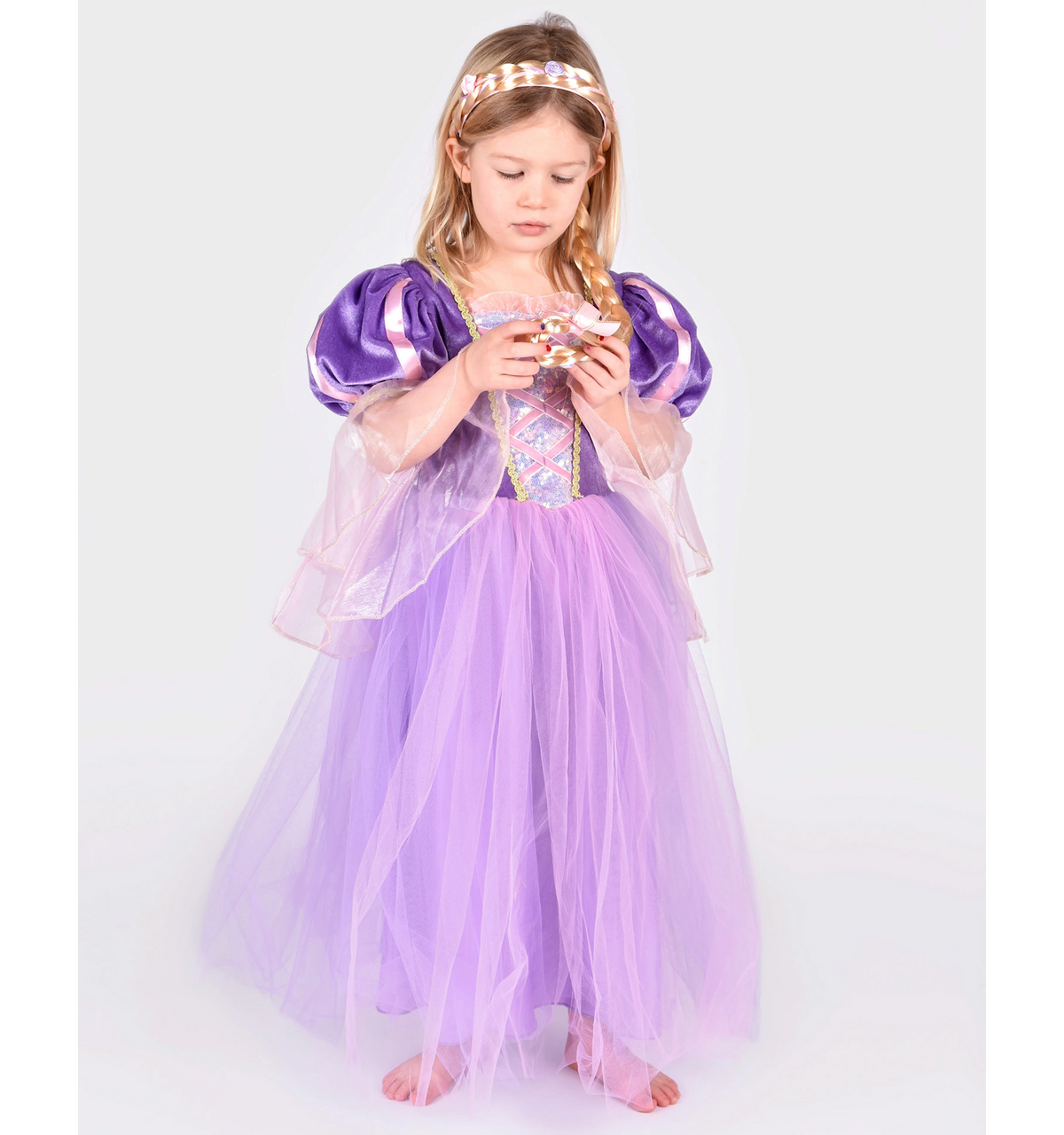 Tähkäpää Prinsessamekko sekä Letti 110-116 cm 4-6 Vuotiaille