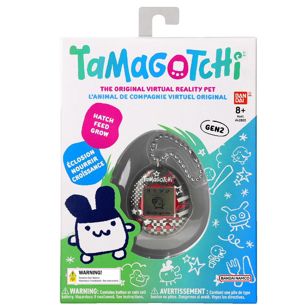 Tamagotchi The Original Virtual Reality Pet Rock Glitter