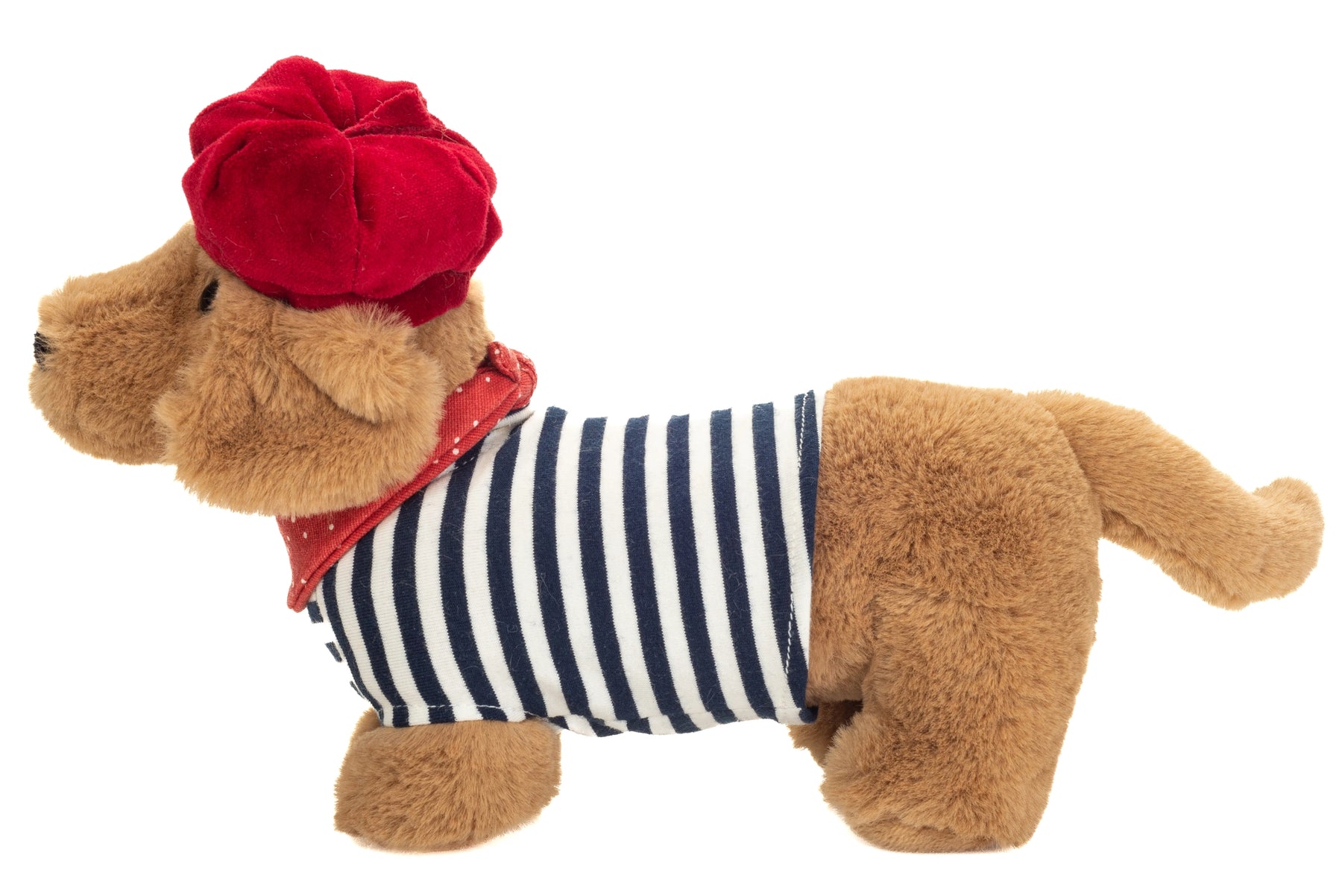 Teddy Hermann Mäyräkoira Pehmolelu Asusteilla 26 cm (Raidallinen)q