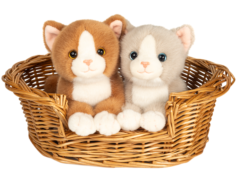 Teddy Hermann Seisova Harmaa Kissa Pehmolelu 24cm