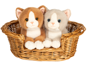 Teddy Hermann Seisova Harmaa Kissa Pehmolelu 24cm