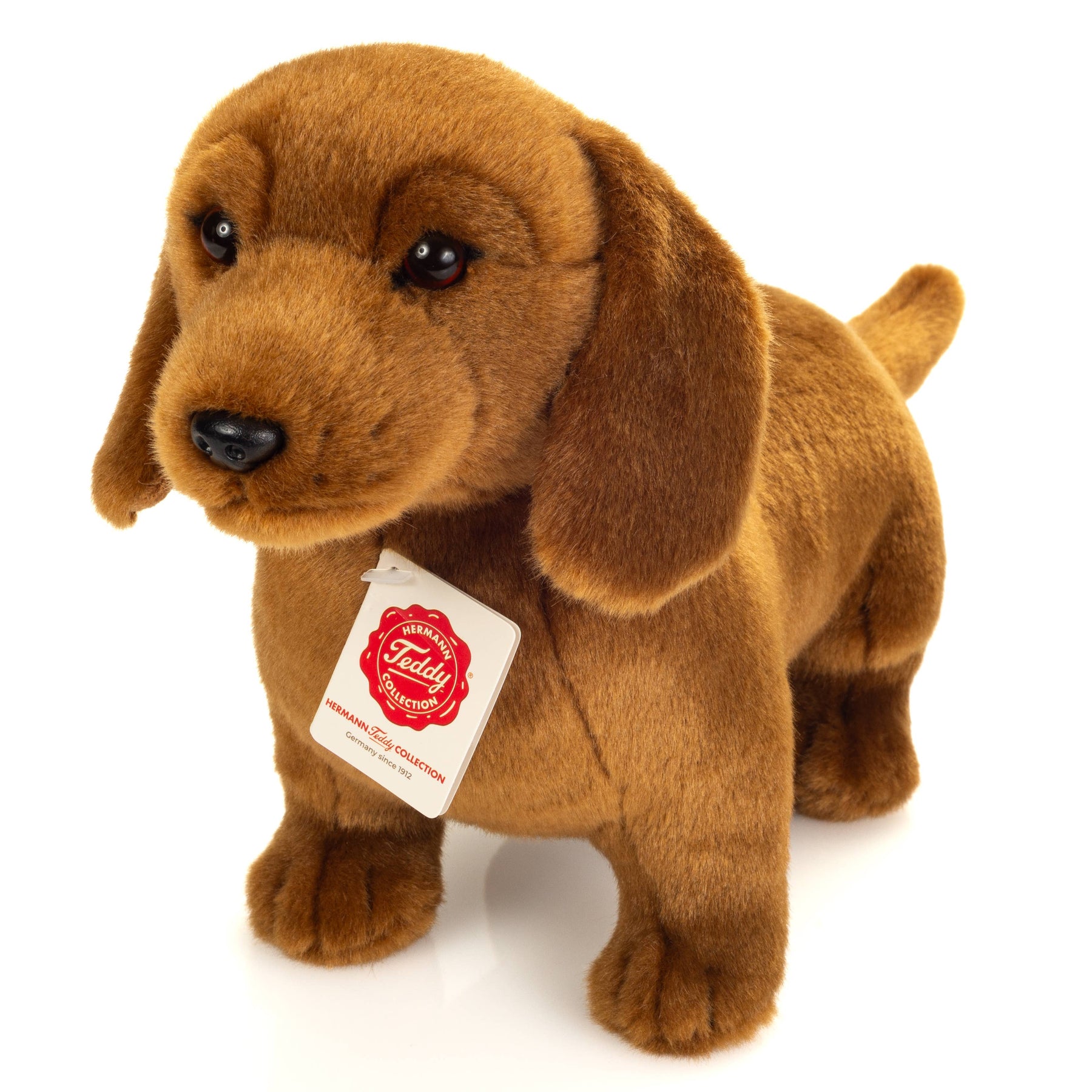 Teddy Hermann Seisova Ruskea Mäyräkoira Pehmolelu 32cm
