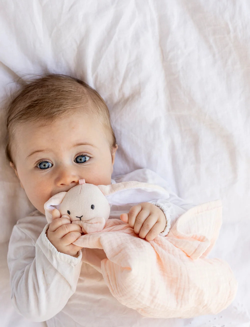 Teddykompaniet Diinglisar Pupu Uniliina Musliini Vaaleanpunainen