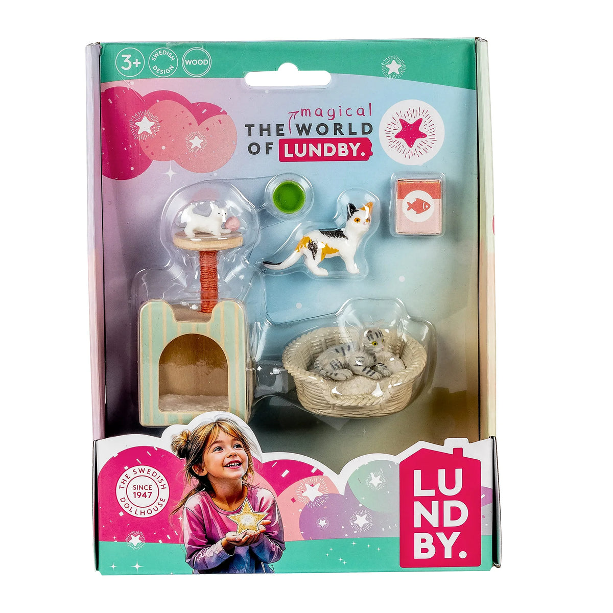 The Magical World Of Lundby Lemmikit Kissat ja Tarvikkeet