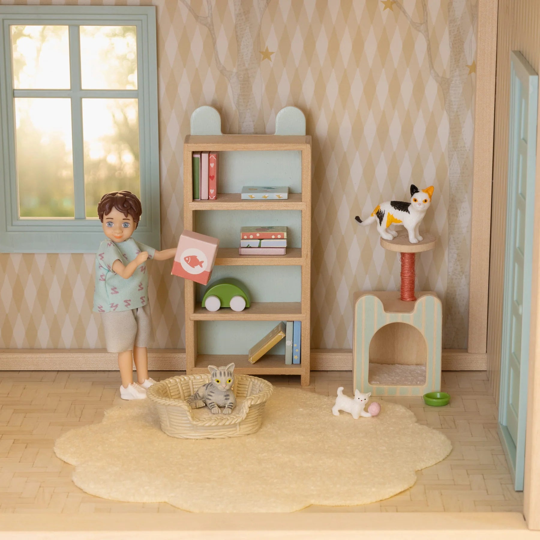 The Magical World of Lundby Nukkekodin Kalusteet Kirjahylly