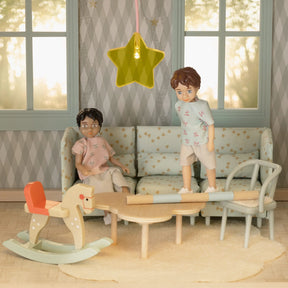 The Magical World of Lundby Nukkekodin Kalusteet Nojatuolit ja Sohvapöytä