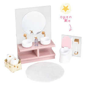 The Magical World of Lundby Nukkekodin Kalusteet Pesuallas ja WC