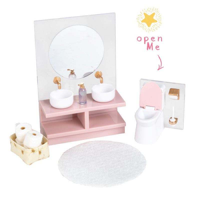 The Magical World of Lundby Nukkekodin Kalusteet Pesuallas ja WC