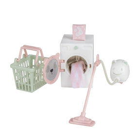 The Magical World of Lundby Nukkekodin Kalusteet Siivoustarvikkeet ja Pyykinpesukone