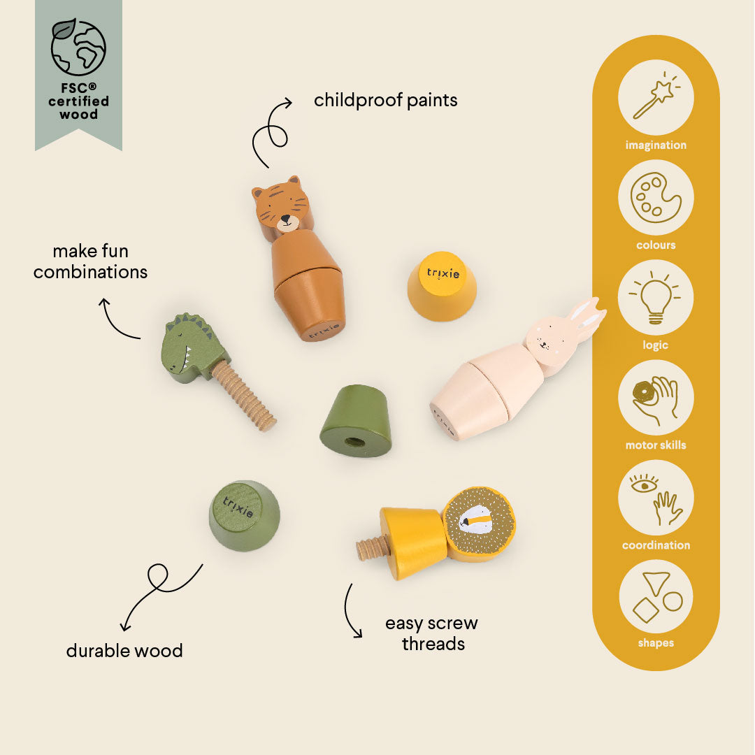 Trixie Puiset Ruuvattavat Eläimet