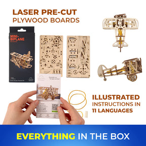 Ugears Rakennussarja Mini Biplane