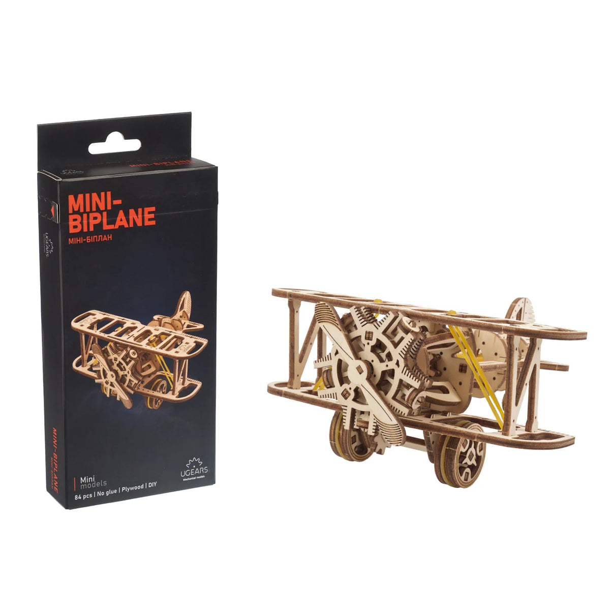 Ugears Rakennussarja Mini Biplane