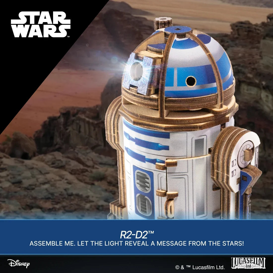 Ugears Star Wars R2-D2™ Puinen Rakennussarja 