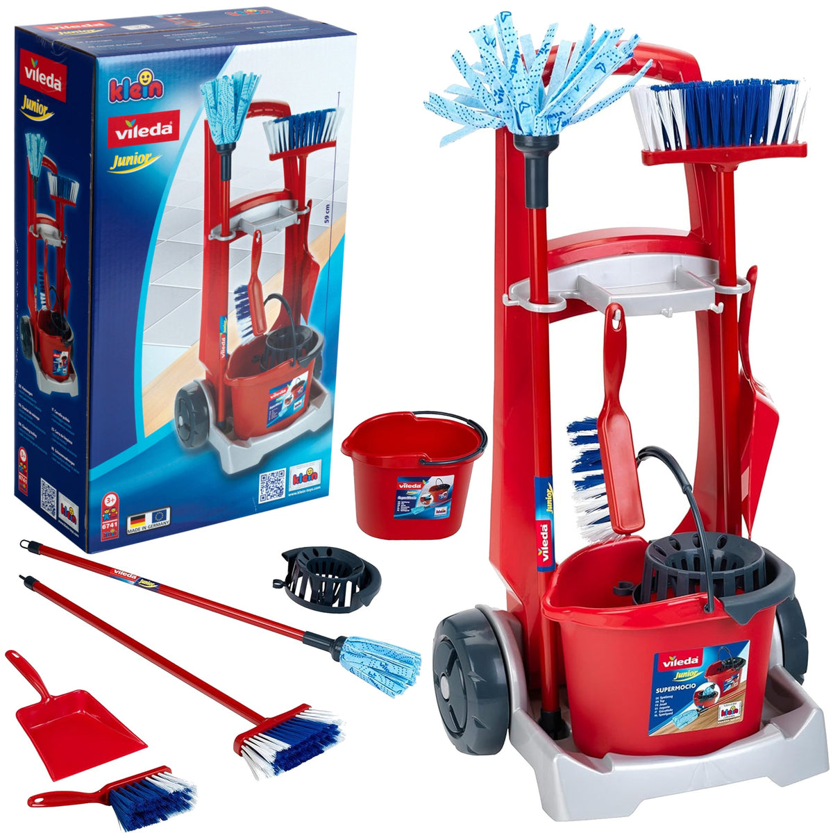 Vileda Siivousvälineet Kärryssä