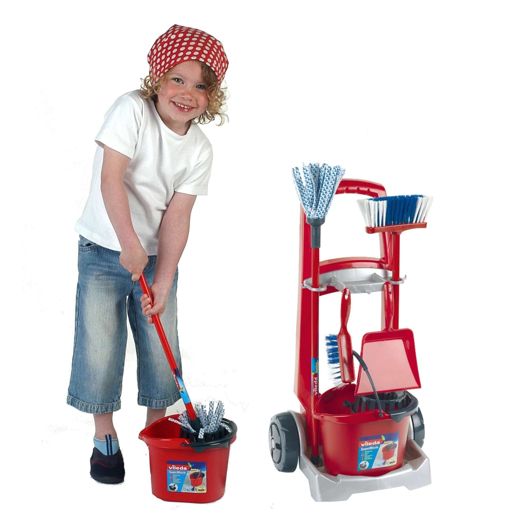 Vileda Siivousvälineet Kärryssä