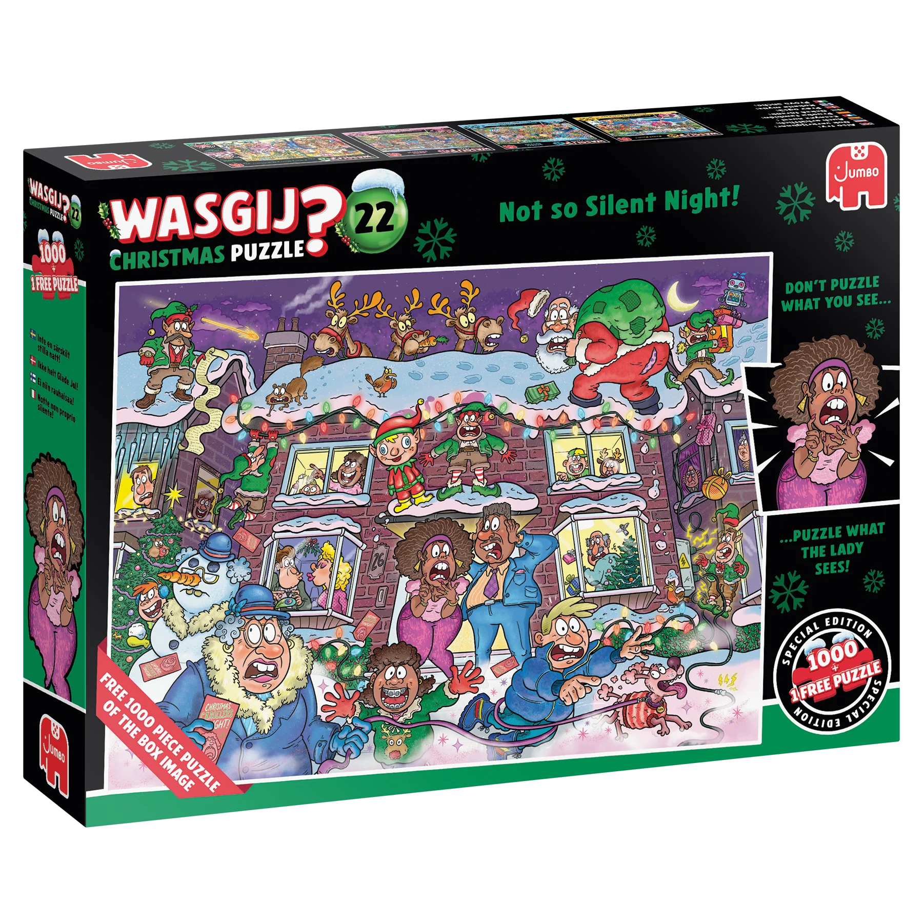 Wasgij Christmas Not so Silent Night 2x1000 Palan Palapeliä