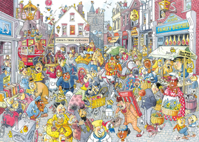 Wasgij Destiny Retro 10 High Street Hassle! 1000 Palan Palapeli