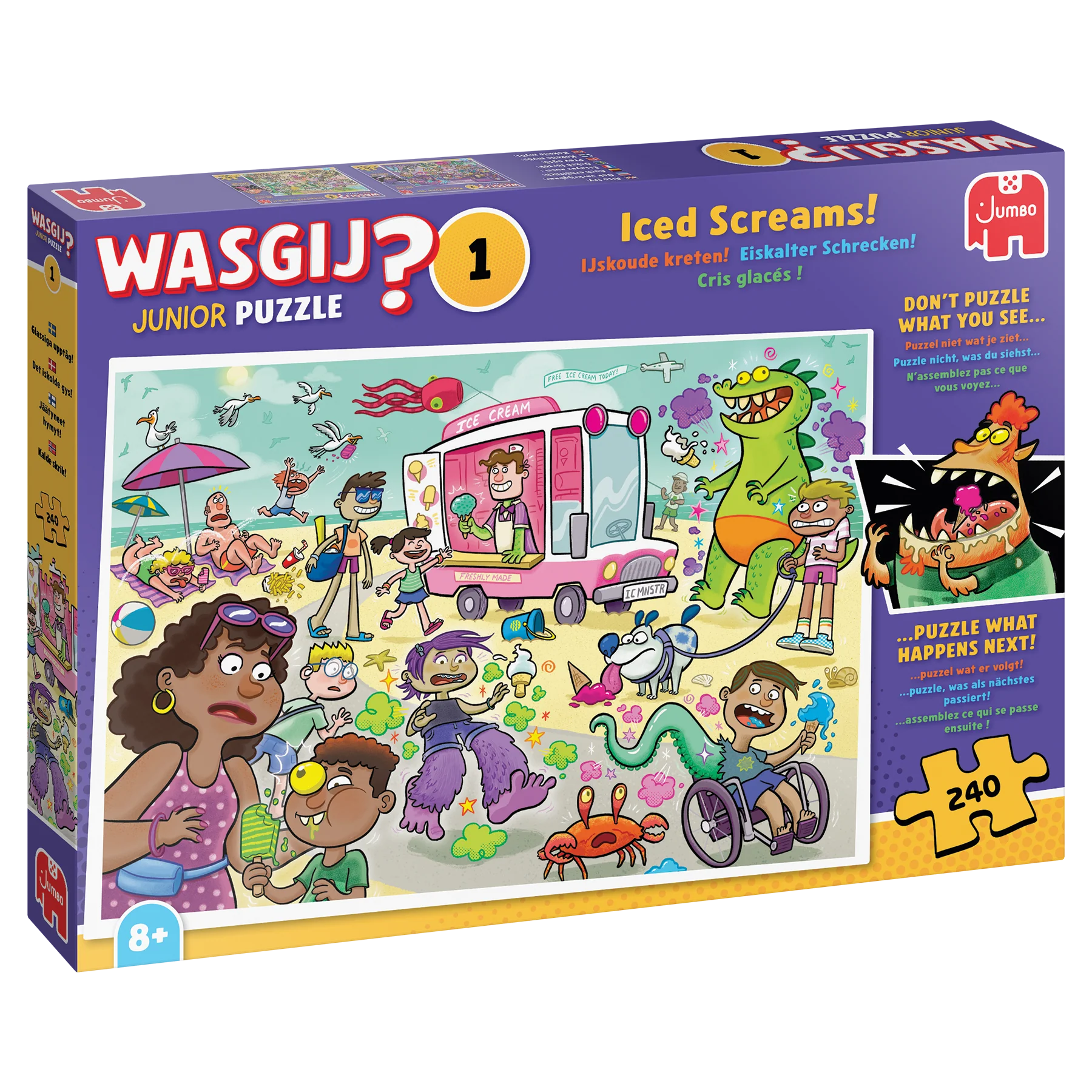 Wasgij Junior 1 Iced Screams Mysteeripalapeli 240 Palaa