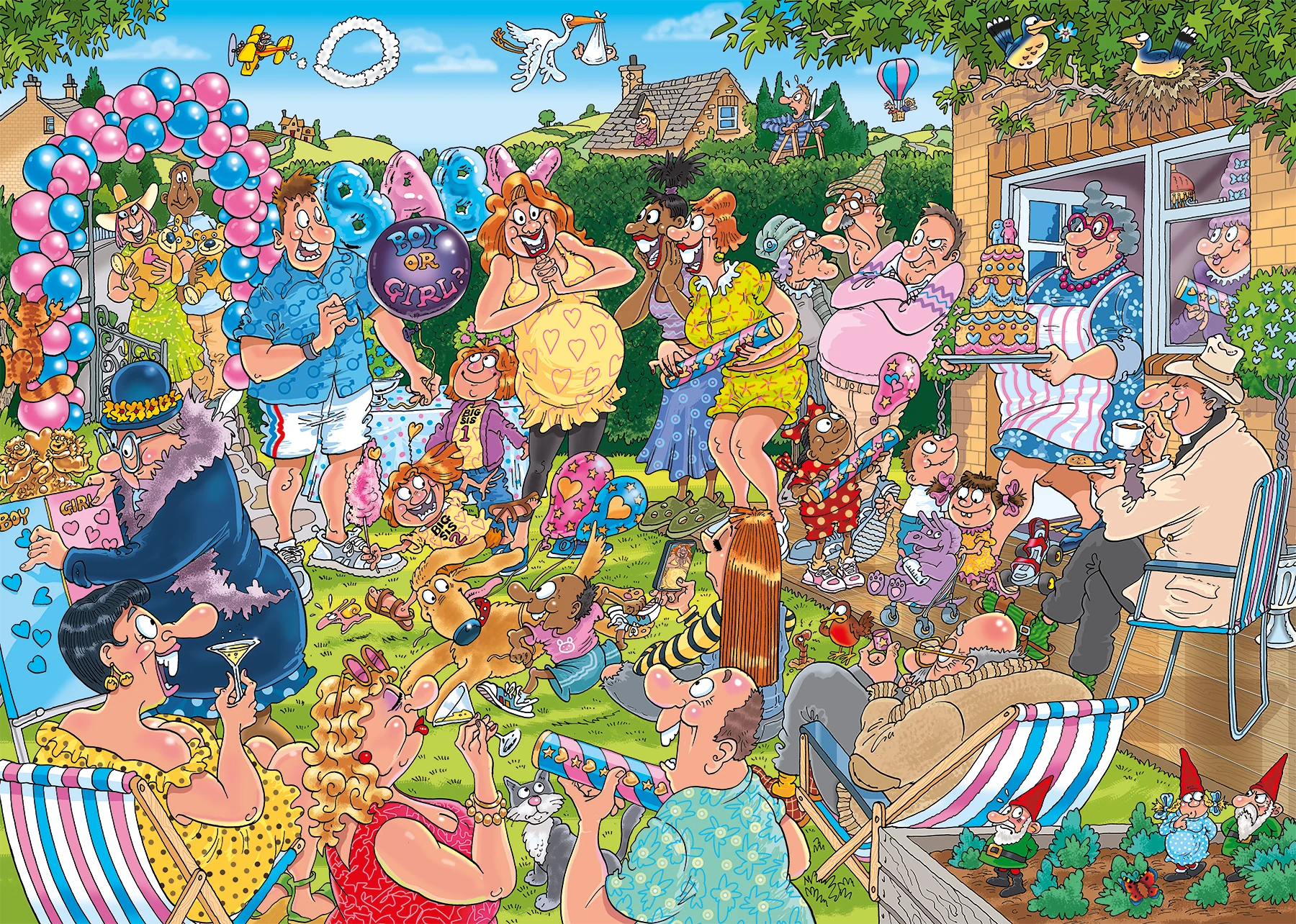 Wasgij Mystery 31 Gender Reveal! 1000 Palan Palapeli