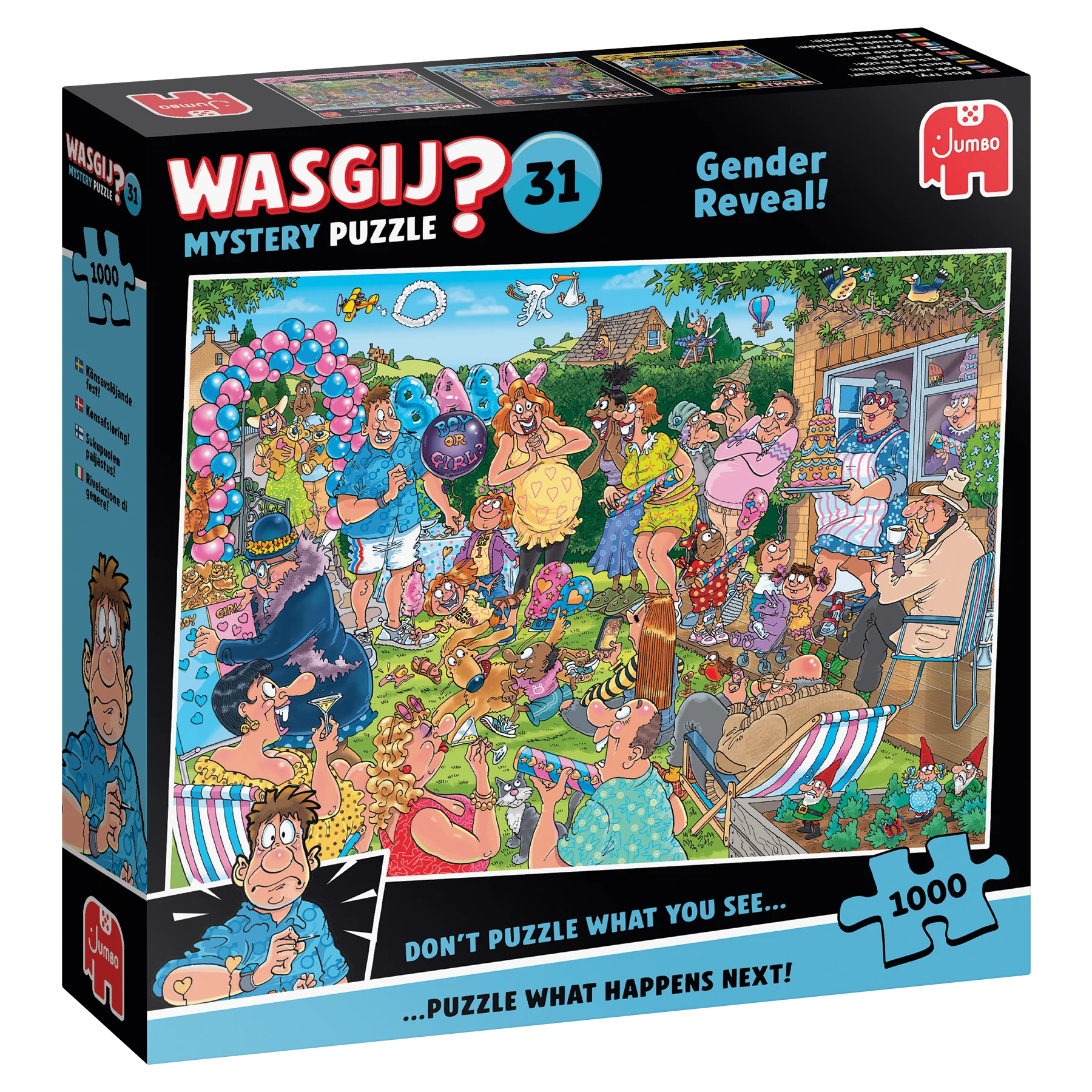Wasgij Mystery 31 Gender Reveal! 1000 Palan Palapeli