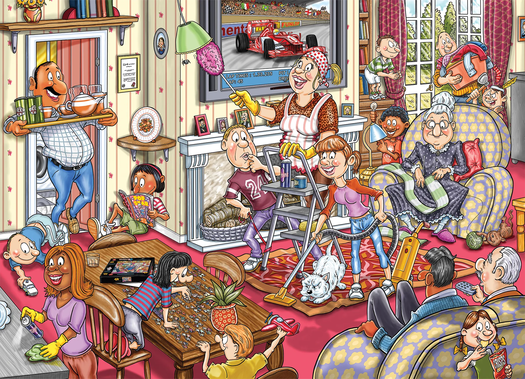 Wasgij Mystery Retro 10 Spring Has Sprung! 1000 Palan Palapeli