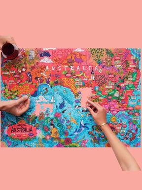 Water And Wines Australia, Wine Puzzle, 1000 Palan Viini Palapeli