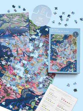 Water And Wines France, Wine Puzzle, 1000 Palan Viini Palapeli
