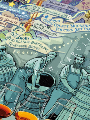 Water And Wines Kentucky and Tennessee Whiskey 1000 Palan Palapeli