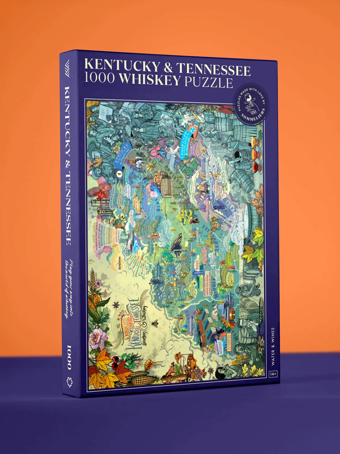 Water And Wines Kentucky and Tennessee Whiskey 1000 Palan Palapeli
