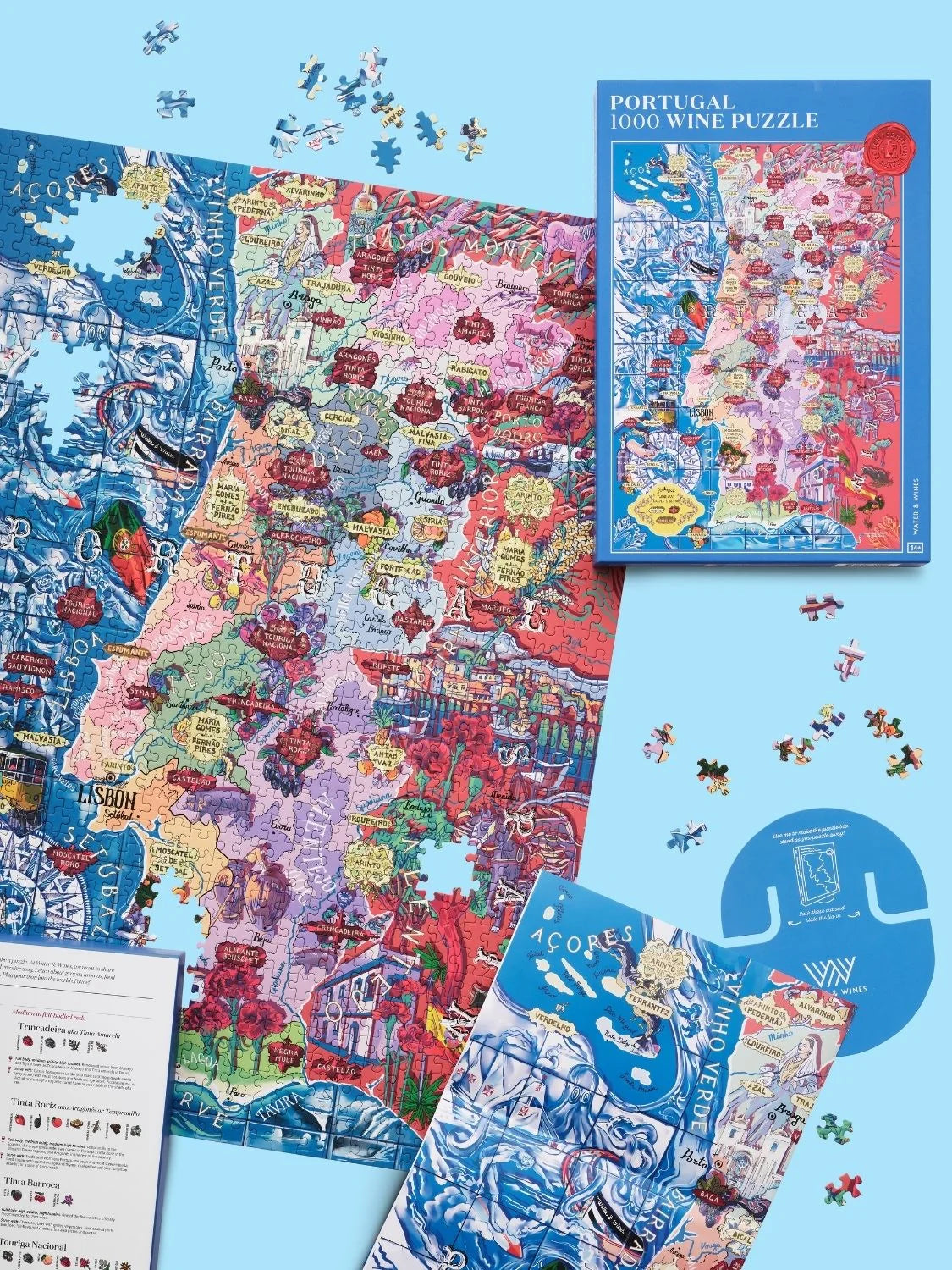 Water And Wines Portugal, Wine Puzzle, 1000 Palan Viini Palapeli